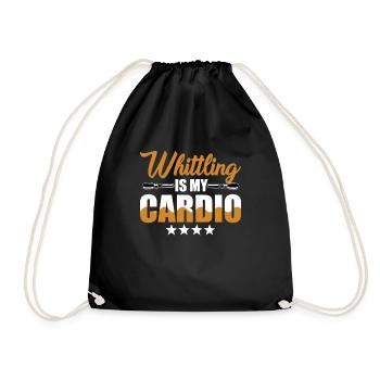 Schitzen is my cardio - Drawstring Bag - black - Front
