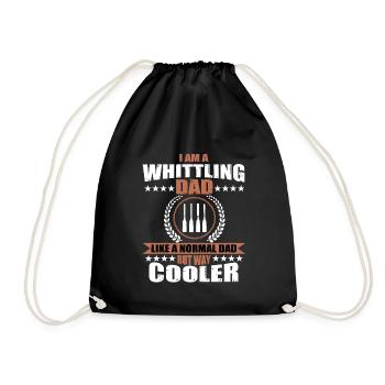 Carving Dad - Drawstring Bag - black - Front