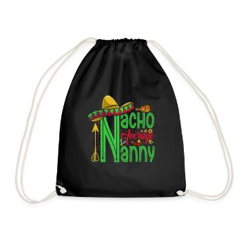 Nacho, Durchschnittliches Kindermädchen Für - Turnbeutel - Schwarz - Vorne