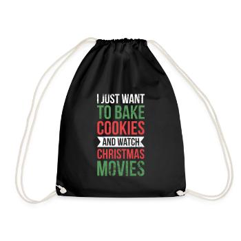 Je veux juste faire des biscuits et pour les boulangers ou - Sac de sport léger - noir - Devant