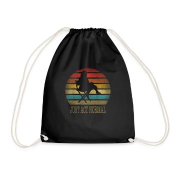 At The Studio Film Director Movies Retro Vintage - Drawstring Bag - black - Front
