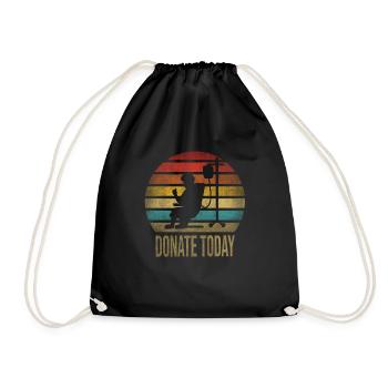 Blood Donor Give Blood Donate Blood Today Proud - Drawstring Bag - black - Front