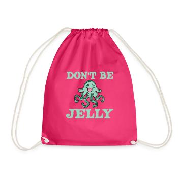 Lustige Quallen Sind Kein Gelee - Turnbeutel - Fuchsia - Vorne