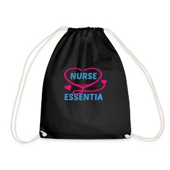 NURSE Nurse - Drawstring Bag - black - Front