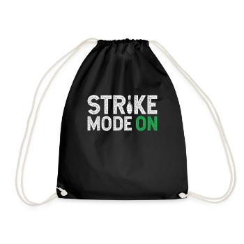 Bowl-design For bowlers Bowling-player-sport - Drawstring Bag - black - Front