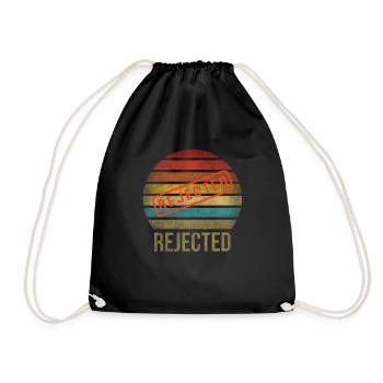 Rejected Sorry Retro Sunset Vintage - Drawstring Bag - black - Front