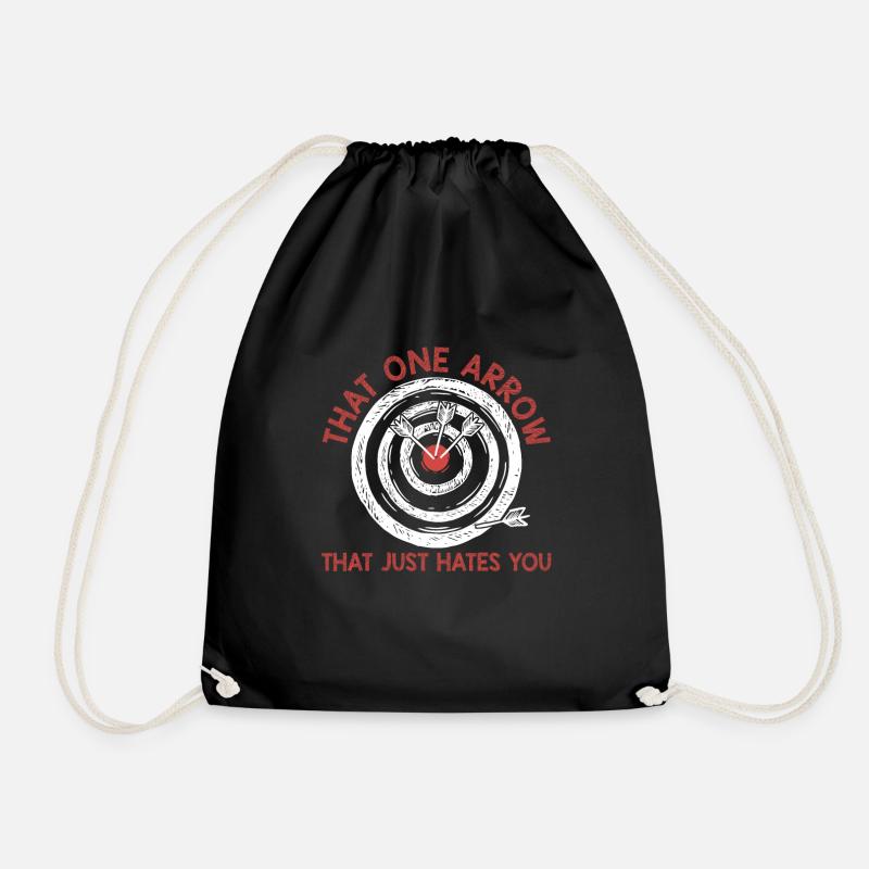 This One Arrow That You For Archery - Drawstring Bag - black