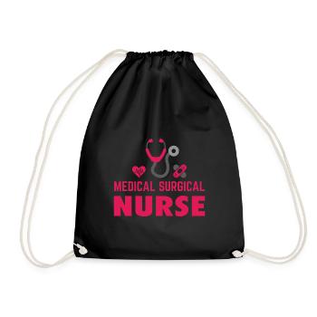 KRANKENSCHWESTER Medical Surgical Nurse - Drawstring Bag - black - Front