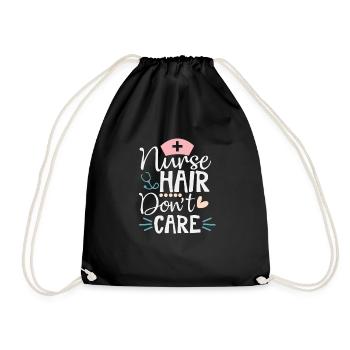 Les cheveux d’infirmière n’ont pas d’importance pour moi - Sac de sport léger - noir - Devant