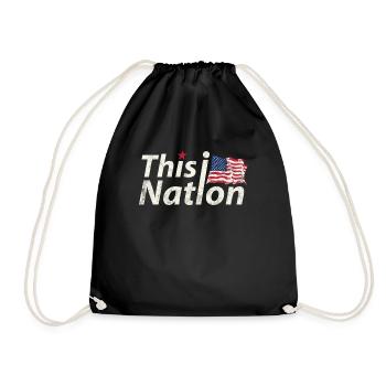 Dieses Design Der Nation Us-flagge Für Die - Turnbeutel - Schwarz - Vorne