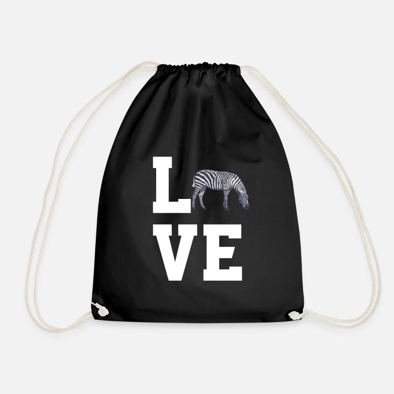 Chers zèbres - Sac de sport léger - noir