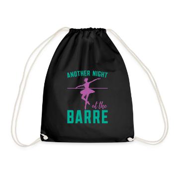 Another night at the Barre Ballerina Ballet - Drawstring Bag - black - Front