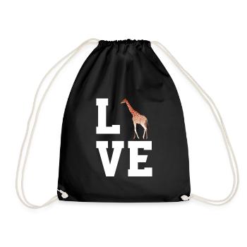 Chères girafes - Sac de sport léger - noir - Devant