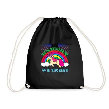 Nous pouvons faire confiance à une licorne Licorne - Sac de sport léger - noir - Devant