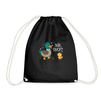 Super canard? - Sac de sport léger - noir - Devant