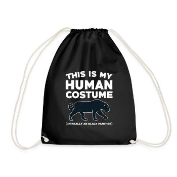 Costume de Panthère Noire - Sac de sport léger - noir - Devant