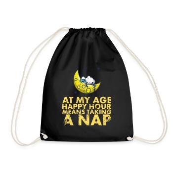 À mon âge signifie Happy Hour, un - Sac de sport léger - noir - Devant
