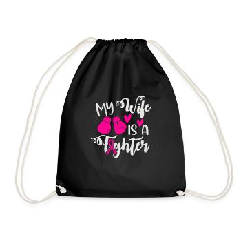 Ma femme est une battante - Sac de sport léger - noir - Devant