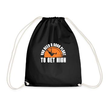 You need a good plant to have a high - Drawstring Bag - black - Front