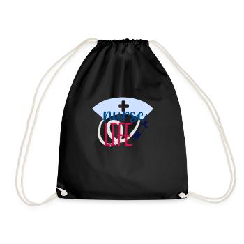 NURSE Nurse - Drawstring Bag - black - Front