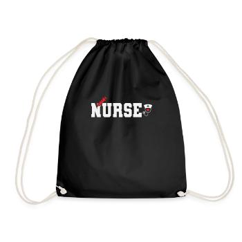 Nurse - Drawstring Bag - black - Front