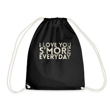 I Love You More Everyday Marriage Design For - Drawstring Bag - black - Front