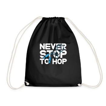 Never Stop To Hope Skipping Rope Skipping Rope - Drawstring Bag - black - Front