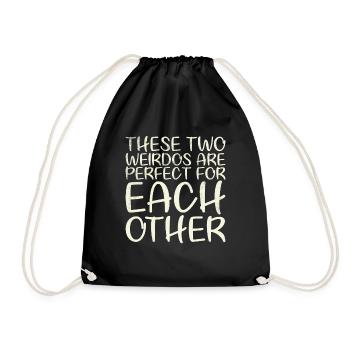 Ces deux bizarres sont parfaits pour tout le monde pour le - Sac de sport léger - noir - Devant