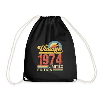 Millésime 1974 - Sac de sport léger - noir - Devant