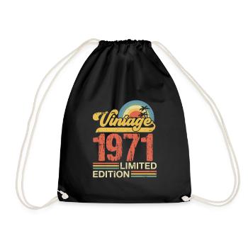 Millésime 1971 - Sac de sport léger - noir - Devant