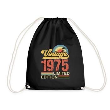 Millésime 1975 - Sac de sport léger - noir - Devant
