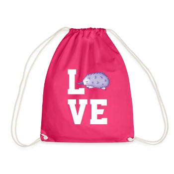 Baboon - Drawstring Bag - fuchsia - Front