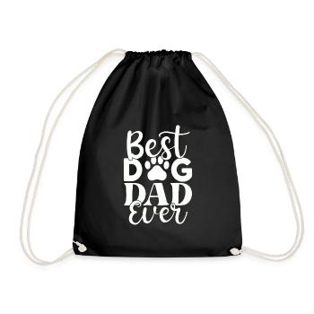 Meilleur papa chien de tous les temps - Sac de sport léger - noir - Devant