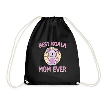 The Best Koala Mama Ever Love - Drawstring Bag - black - Front