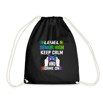 Niveau SENIOR HIGH garder son calme et jouer - Sac de sport léger - noir - Devant