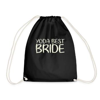 Meilleur design de mariage de mariée pour marié - Sac de sport léger - noir - Devant