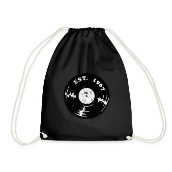 Jahrgang 1967 geboren Geburtstag Retro Geschenk - Turnbeutel - Schwarz - Vorne