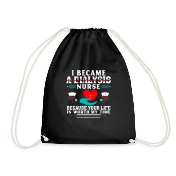 Je suis infirmière en dialyse - Sac de sport léger - noir - Devant