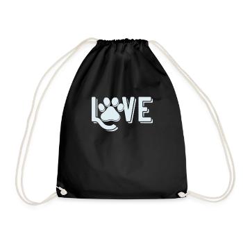 Chère patte de chien - Sac de sport léger - noir - Devant