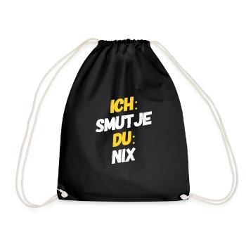 Ich Smutje Du Nix - Koch Segeln Motivation - Sac de sport léger - noir - Devant