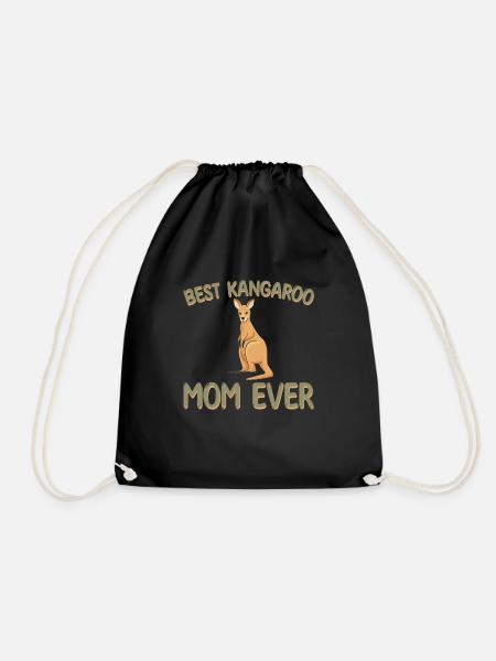 Beste Känguru-mutter Aller Zeiten - Turnbeutel - Schwarz