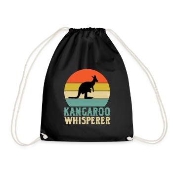 Chuchoteur kangourou - Sac de sport léger - noir - Devant