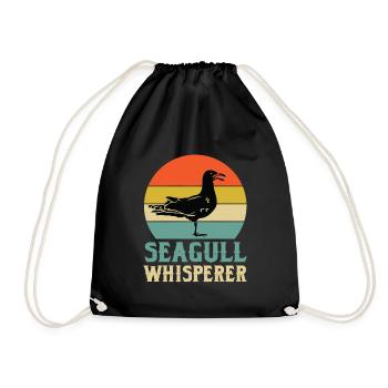 Chuchoteurs de mouettes - Sac de sport léger - noir - Devant