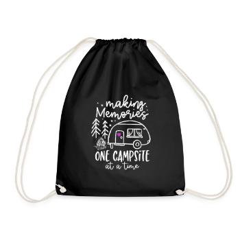 Camping Memories - Drawstring Bag - black - Front