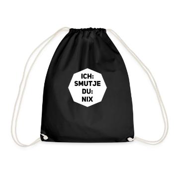 Ich Smutje Du Nix - Turnbeutel - Schwarz - Vorne
