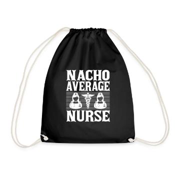 Nacho Infirmière moyenne - Sac de sport léger - noir - Devant