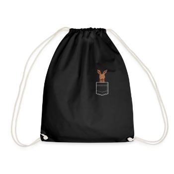 Kangourou cool dans la poche de la chemise - Sac de sport léger - noir - Devant