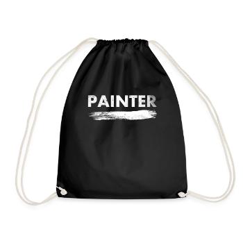 Maler-dekorateur-design Pour les peintres-artistes - Sac de sport léger - noir - Devant