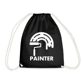 Maler-dekorateur-design Pour les peintres-artistes - Sac de sport léger - noir - Devant