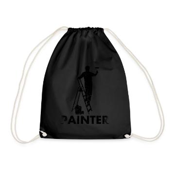 Maler-dekorateur-design Pour les peintres-artistes - Sac de sport léger - noir - Devant
